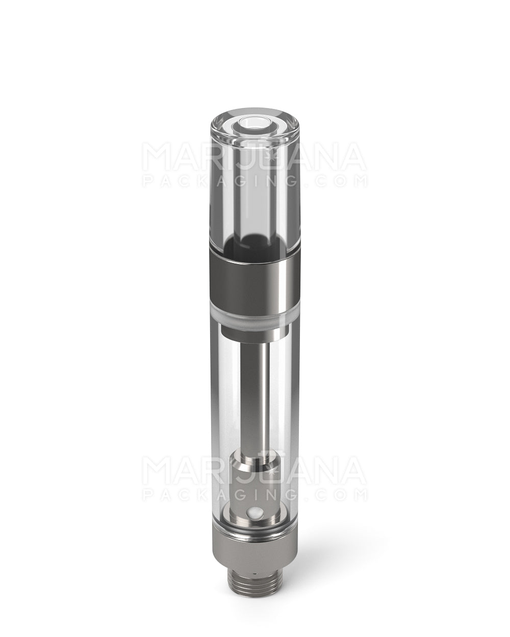 Ceramic Core Glass Vape Cartridge with Round Clear Plastic Mouthpiece | 1mL - Press On - 1200 Count - 3