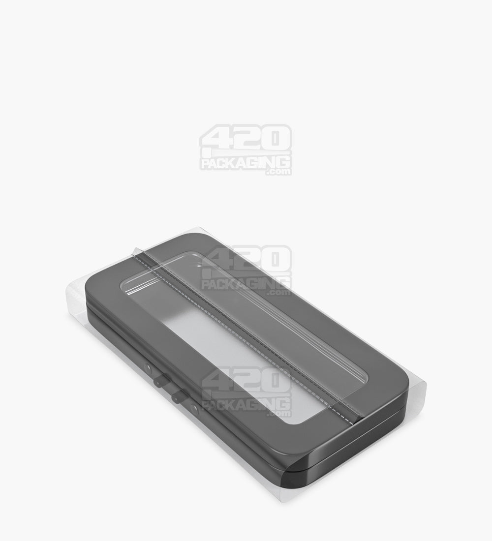 Tamper Evident | Heat Seal PETG Shrink Bands for Large Tin Containers | 76mm x 120mm - Clear Plastic - 1000 Count