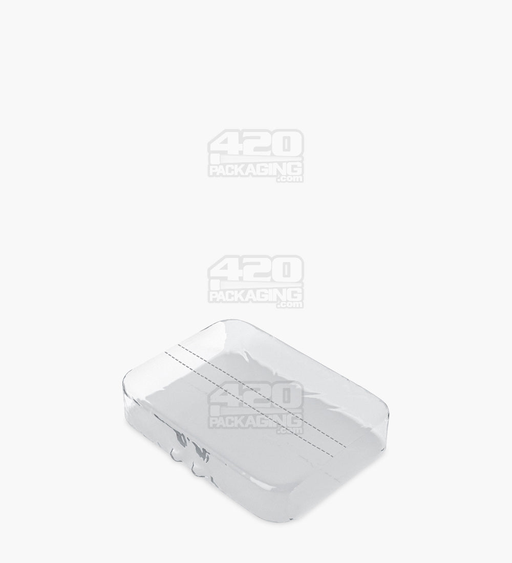 Tamper Evident | Heat Seal PETG Shrink Bands for Mini Tin Containers | 76mm x 80mm - Clear Plastic - 1000 Count