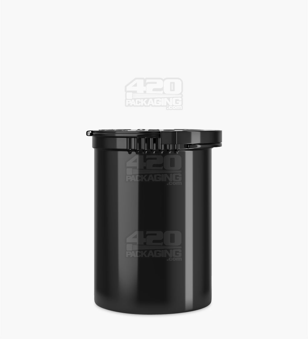 Child Resistant & Tamper Evident | Opaque Black Pop Top Bottles | 30dr - 7g - 168 Count