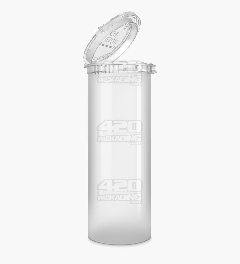 Child Resistant & Tamper Evident | Clear Pop Top Bottles | 60dr - 14g - 102 Count