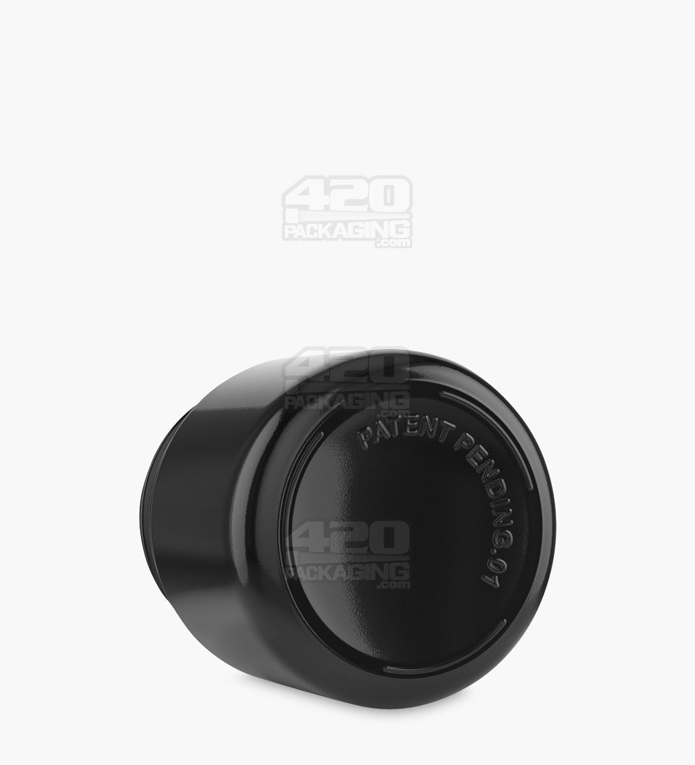 Straight Sided Glossy Black UV Resistant Glass Jars | 53mm - 3oz - 80 Count