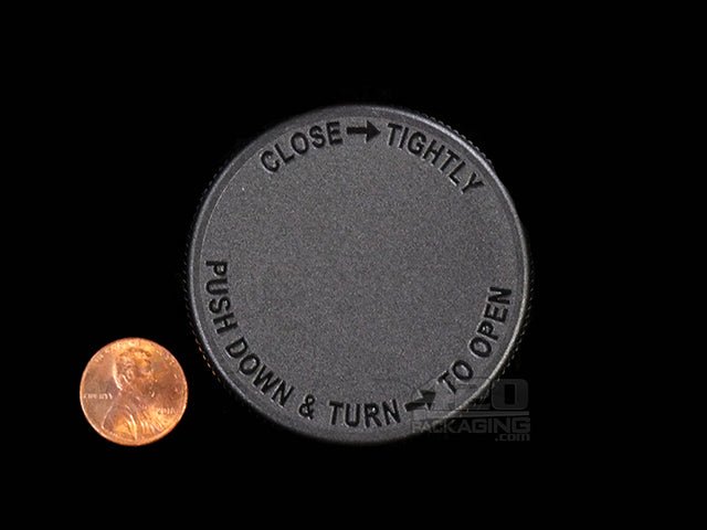 53mm Child Resistant Lid Closure For Screw Top Jars 95/Box Black - 2