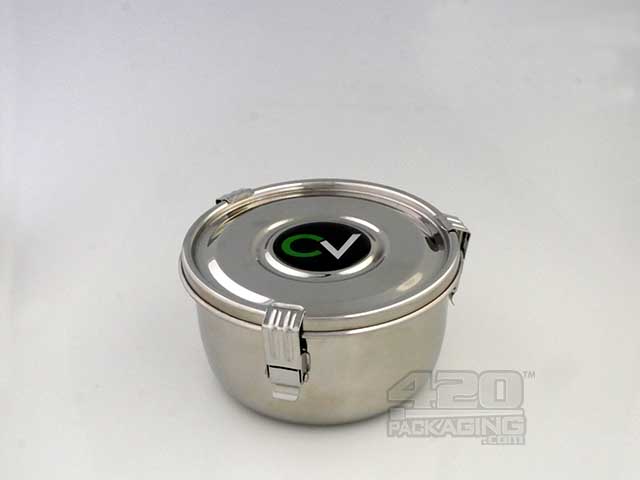 .70 Liter C-Vault Large Metal Storage Jar With Boveda Packs - 1