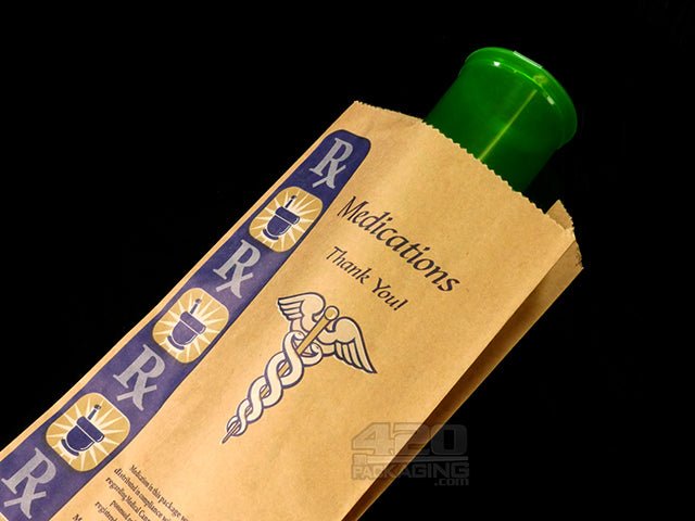 Medium Natural Paper Medication Exit Bags 1000/Box - 3