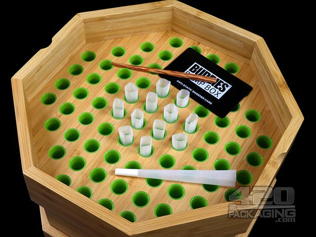 Buddies Wood Bump Box King Size Pre Roll Filling Device - 3