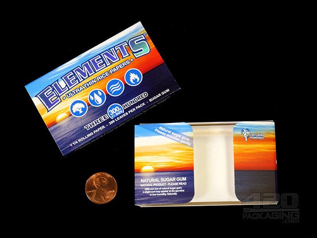 Elements 1 1-4 Size 300's Rolling Papers 20/Box - 3