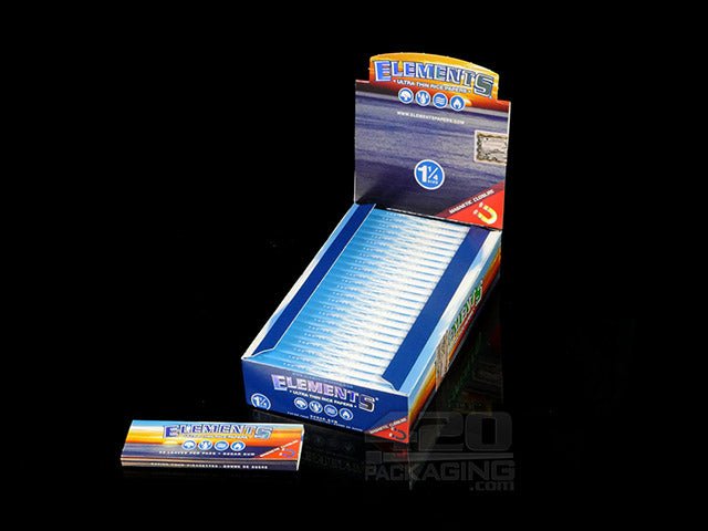 Elements 1 1-4 Size Rolling Papers 25/Box - 1
