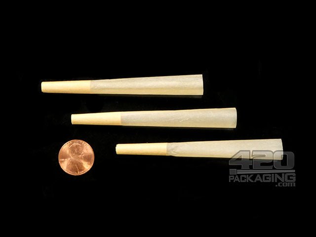 Hara 1 1-4 Size Natural Brown Pre Rolled Paper Cones 900/Box - 2