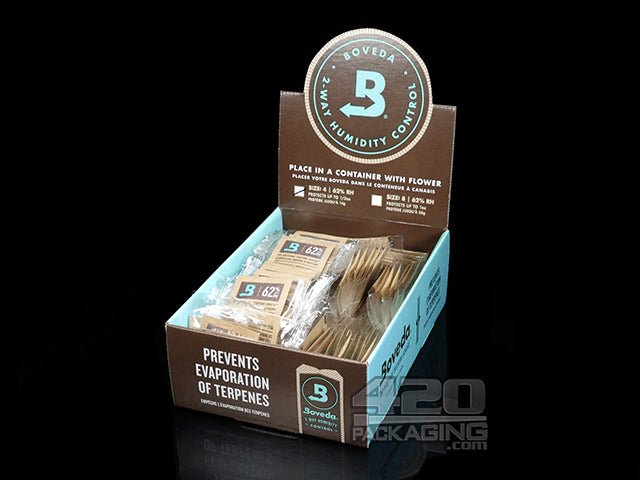Boveda Humidity Packs 62% (4 gram) Master Case 125/Box - 1