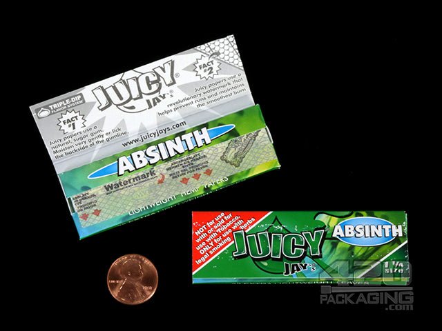 Juicy Jay's 1 1-4 Size Absinth Flavored Hemp Rolling Papers - 3