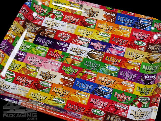Juicy Collage Design Large Metal Rolling Tray - 3