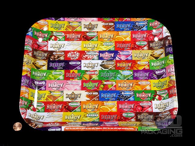 Juicy Collage Design Large Metal Rolling Tray - 2