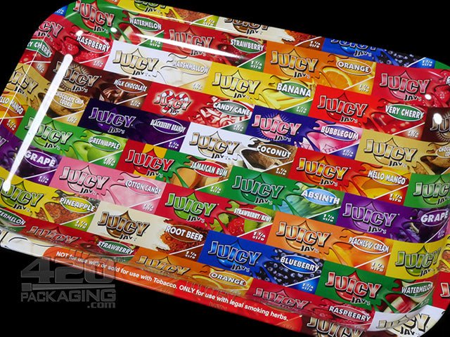 Juicy Collage Design Small Metal Rolling Tray - 3