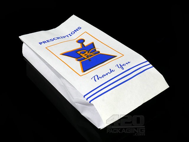 Medium Kraft Pharmacy Prescription Paper Bags 1000/Box - 4