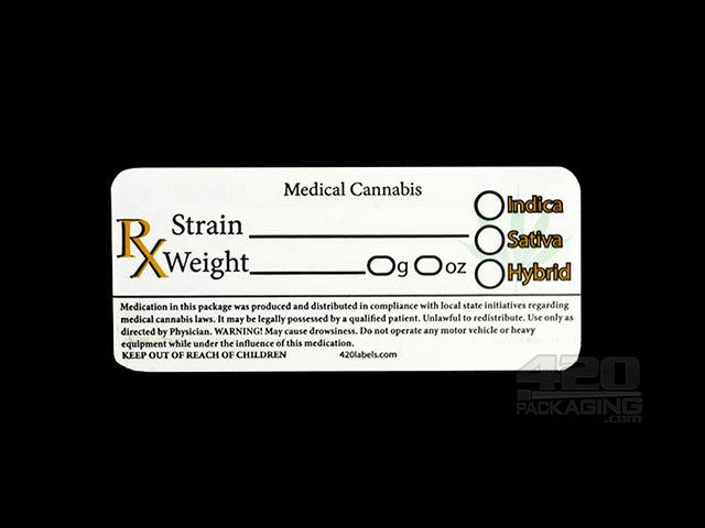 Generic Medical Rx Labels 1000/Roll - 1