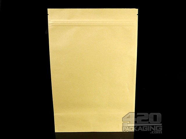 Kraft-Kraft 7" x 11" Mylar Stand Up Pouch Zip Bags 1000/Box - 1