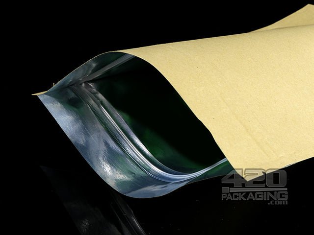 Kraft-Kraft 7" x 11" Mylar Stand Up Pouch Zip Bags 1000/Box - 4