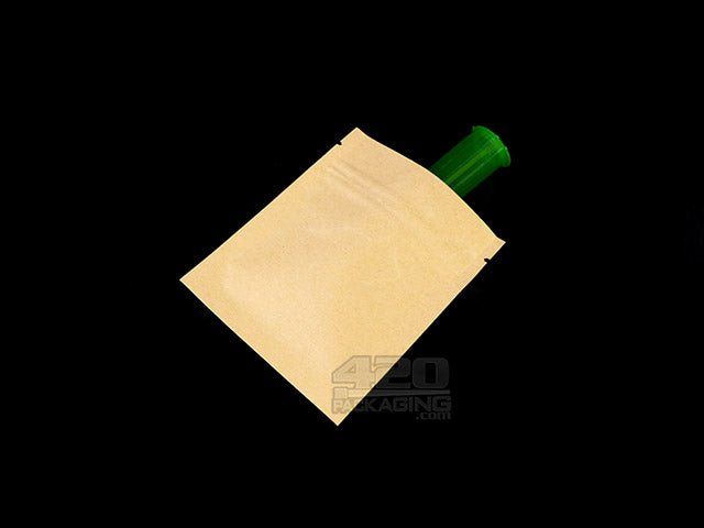 Kraft-Kraft 3.4" x 4" Mylar Flat Seal Zip Bags (1.0 grams) 1000/Box - 3