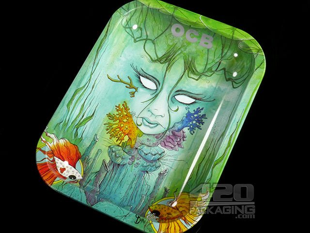 OCB Small Brackish Design Rolling Tray - 3