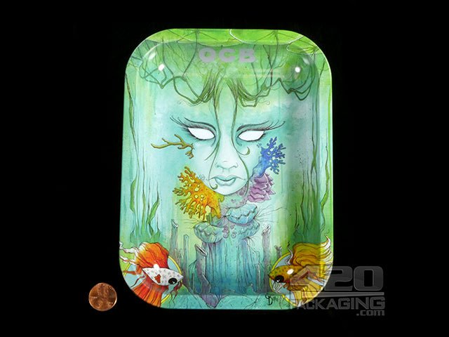 OCB Small Brackish Design Rolling Tray - 2