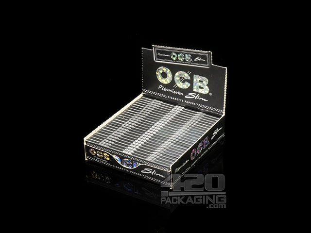 OCB Slim Size Premium Rolling Papers 24/Box - 1