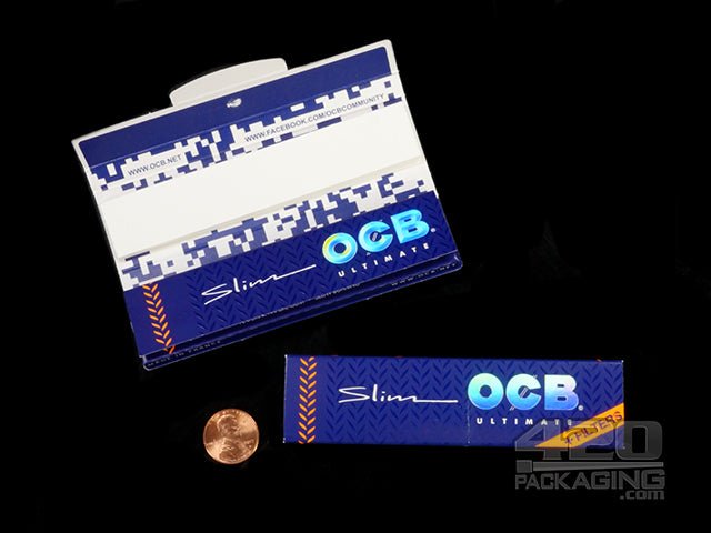 OCB King Size Slim Ultimate Rolling Papers + Tips 24/Box - 2