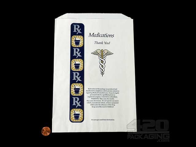 Large Paper Medication Exit Bags 1000/Box - 2