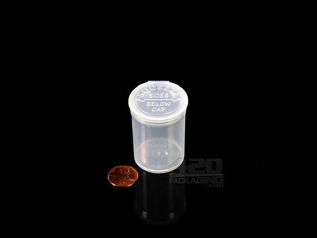 Squeezetops® PST8 Transparent Child Resistant Container 1500/Box Clear - 2