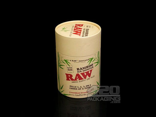 RAW Bamboo Six Shooter 1 1-4 Size Cone Filler - 1
