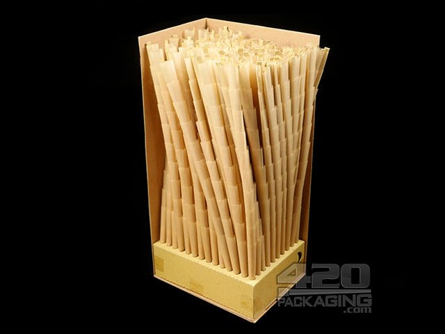 RAW Black King Size 109mm Pre Rolled Paper Cones 1400/Box - 2