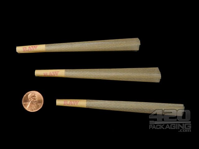 RAW Black King Size 109mm Pre Rolled Paper Cones 1400/Box - 3