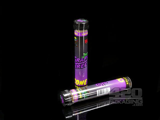 RAW Grape Tree Terpene Infused King Size Pre Rolled Cones 12/Box - 2