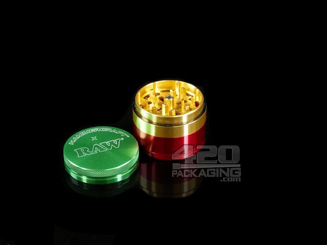 RAW x Hammer Craft Rasta Four Piece Aluminum Grinder - 1