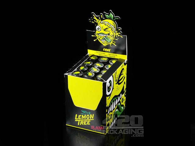RAW Lemon Tree Terpene Infused King Size Pre Rolled Cones 12/Box - 1