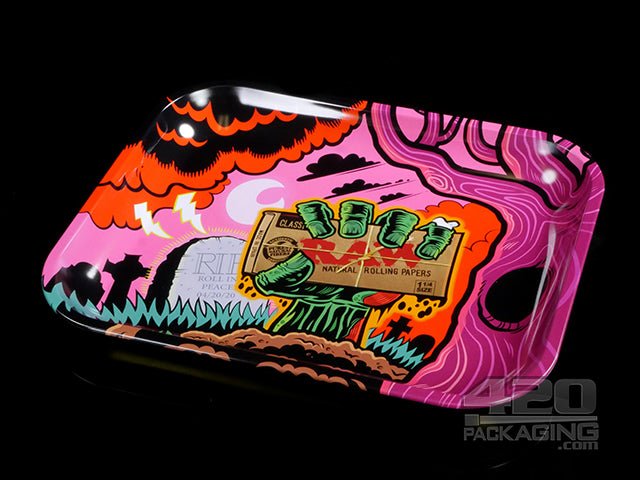 RAW Zombies Large Metal Rolling Tray 1/Box - 1
