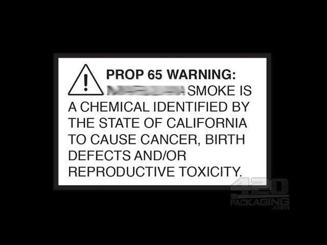 California Regulation Prop. 65 Warning Labels 1000/Roll - 1