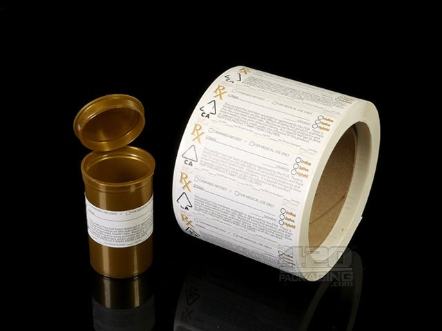 California Rx Warning Labels 1000/Roll - 3