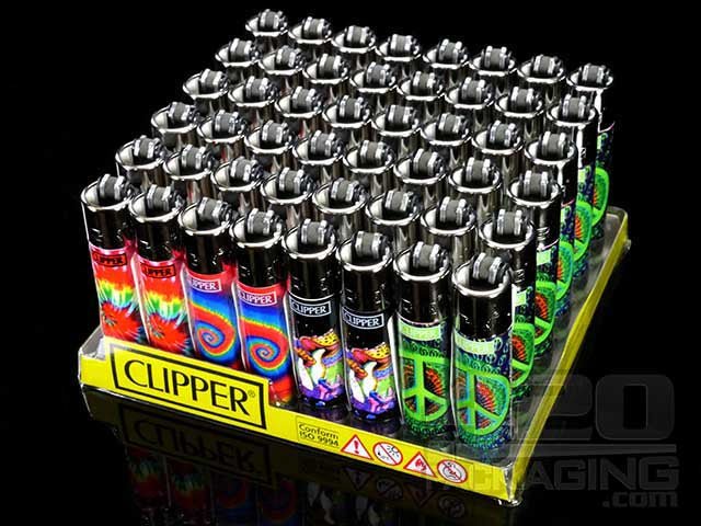 Clipper Lighter Trippy Design 48/Box - 2