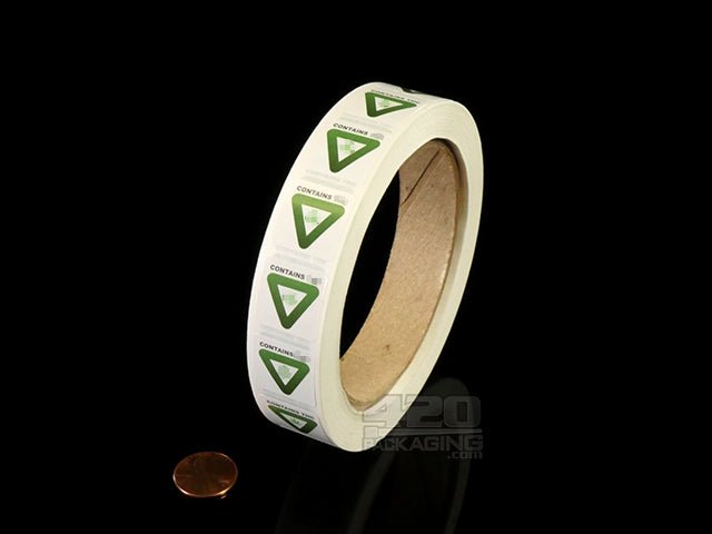 Michigan Contains THC Warning Labels 1000/Roll - 2