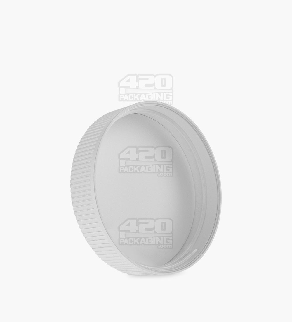 Child Resistant | Ribbed Push Down & Turn Plastic Caps w/ Foam Liner | 70mm - Semi Gloss Plastic - 36 Count
