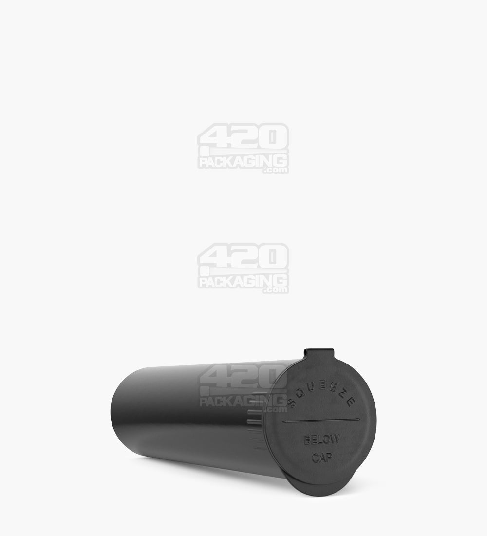 Child Resistant | King Size Pop Top Opaque Wide Multi Plastic Pre-Roll Tubes | 116mm - Black - 250 Count