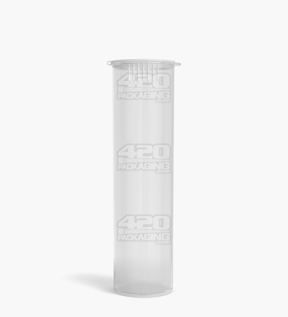 Child Resistant | King Size Pop Top Wide Plastic Pre-Roll Tubes | 116mm - Clear - 200 Count