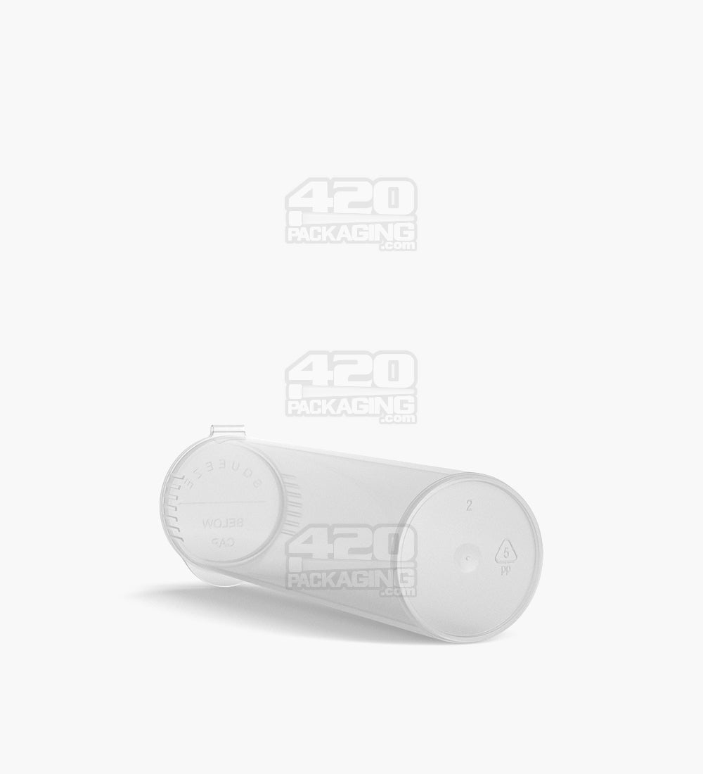 Child Resistant | King Size Pop Top Wide Plastic Pre-Roll Tubes | 116mm - Clear - 250 Count