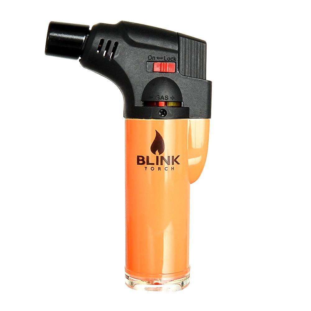 BLINK | Opaque Neon Plastic Torch | 4.5in Tall - Butane - Assorted - 6