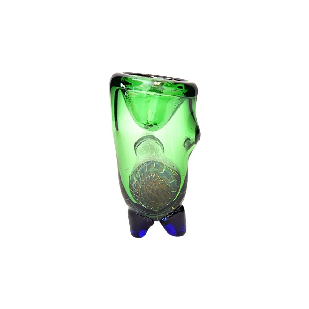 Ribboned Spiral Sherlock Hand Pipe | 9in Long - Glass - Assorted - 4