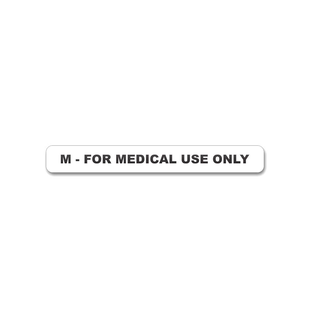 California Medical Warning Labels | 2in x 0.25in - Rectangle - 1000 Count - 1