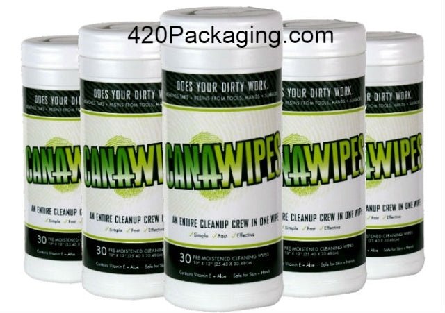 CAN-A-WIPES Pre Moistened Pipe Cleaning Wipes - 4