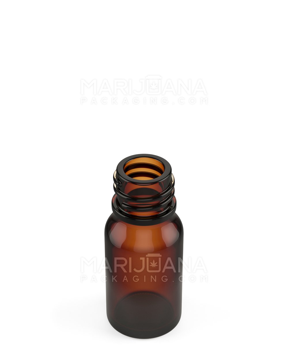Child Resistant | Glass Tincture Bottles w/ Black Ribbed Dropper Cap | 10mL - Amber - 120 Count - 5