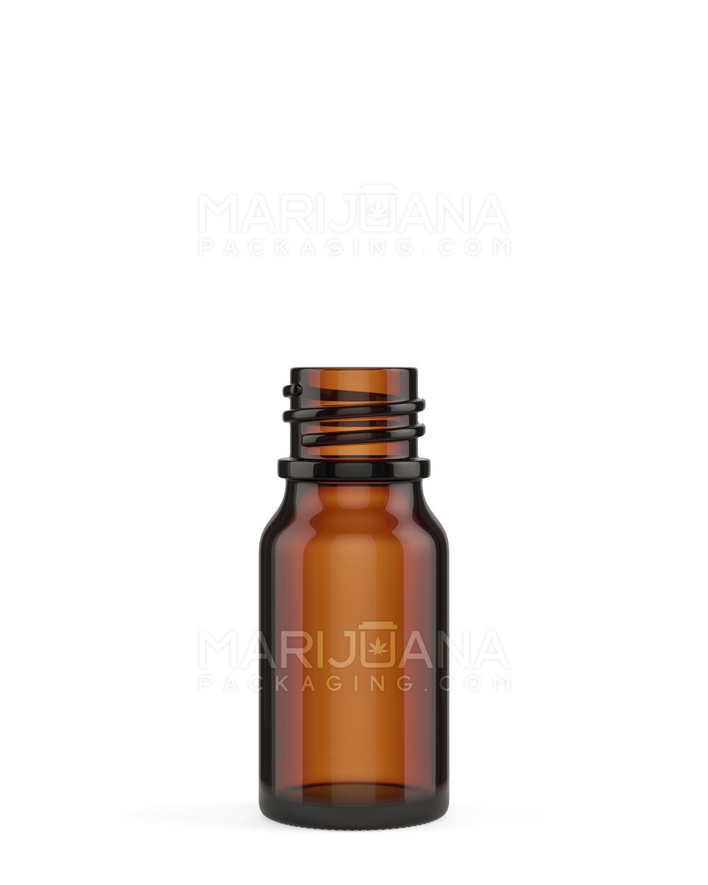 Child Resistant | Glass Tincture Bottles w/ Black Ribbed Dropper Cap | 10mL - Amber - 120 Count - 4